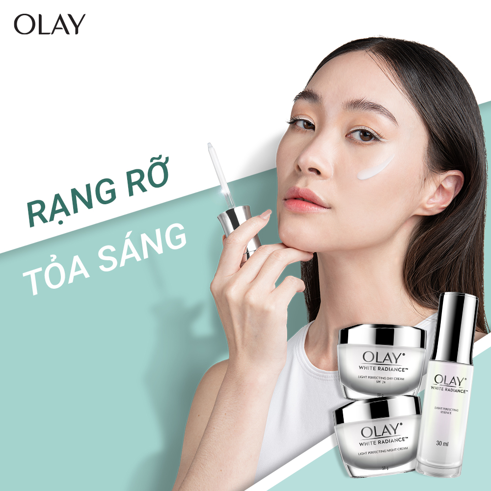 Combo Kem Dưỡng Ẩm Trắng Da Ngày Đêm Olay White Radiance 50g