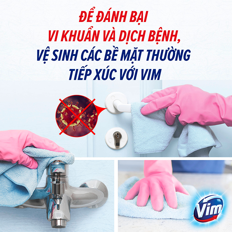Combo 2 Nước Xịt Vệ Sinh Nhà Cửa Đa Năng Vim 500ml