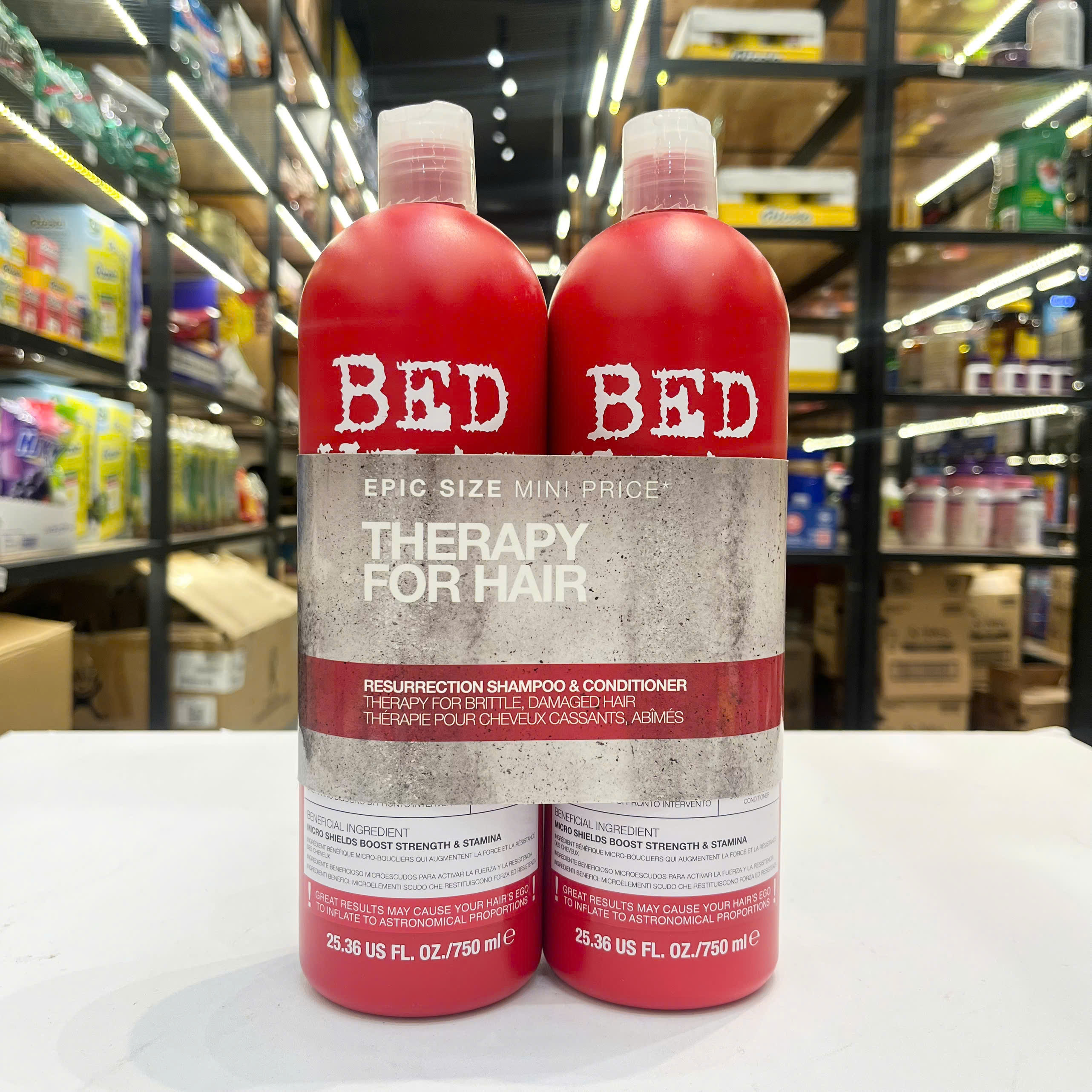 Bộ Dầu Gội và Xả Phục Hồi Tóc Tigi Bed Head Urban Antidotes Resurrection 750ml - Chính hãng