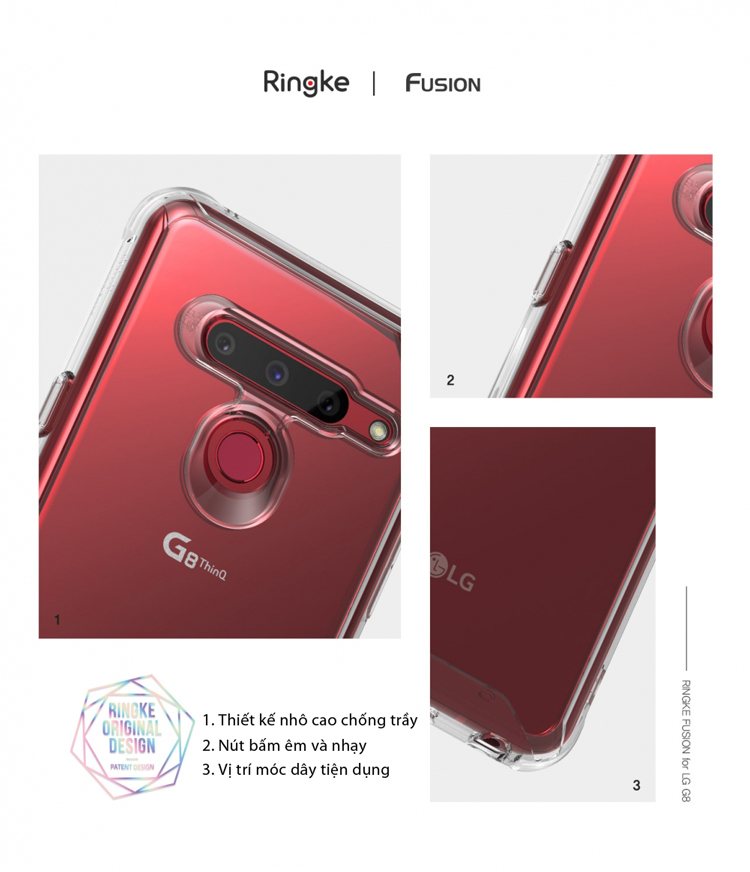 Ốp lưng LG G8 Ringke Fusion