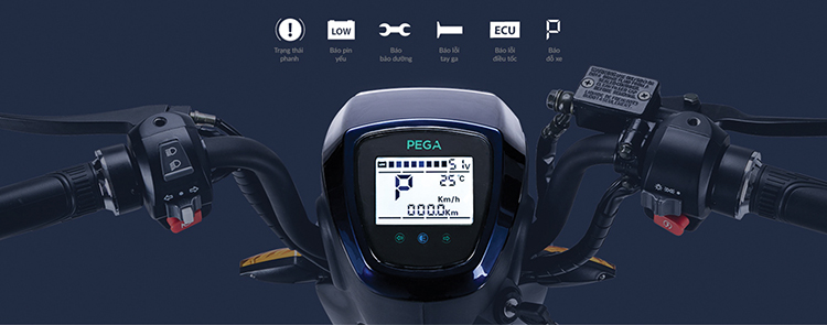 Xe đạp điện Pega Newtech - Tím