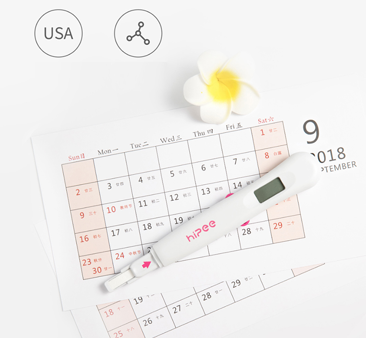 Xiaomi Mijia HiPee Pregnancy ABC Set Pregnant Ovulation Test Kit 3min Intelligent Ovulation Detector Family Health Care - White