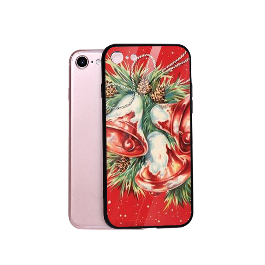 Ốp điện thoại kính cường lực cho máy iPhone 5/5s/se - GIÁNG SINH ĐẾN RỒI MS GSDRMR002