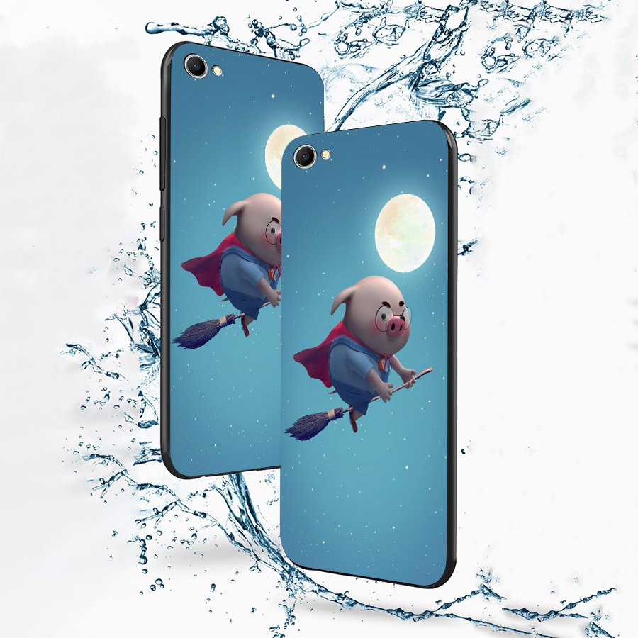 Ốp lưng cứng viền dẻo dành cho điện thoại Oppo A71 - Heo Thiên Thần Dễ Thương MS HTTDD025