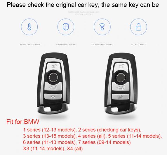 Car Accessories Top Layer Leather Car Key Case For BMW 1/2/3/4/5/6/7 Series/X3/X4 Car Key Cover Shell Car Keychain Car Accessories Top Layer Leather Car Key Case For BMW 1/2/3/4/5/6/7 Series/X3/X4 Car Key Cover Shell Car Keychain