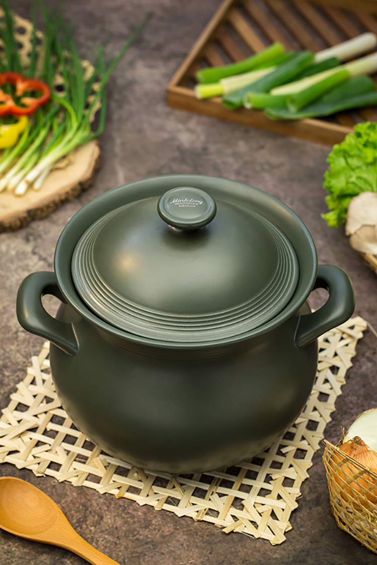 Nồi Dưỡng Sinh Thân Bầu + Nắp Minh Long Healthycook (7.1L)