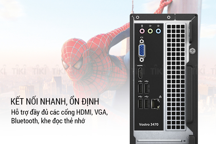 PC Dell Vostro 3470 ST HXKWJ1 Pentium Gold G5400/Free Dos (Black) - Hàng Chính Hãng