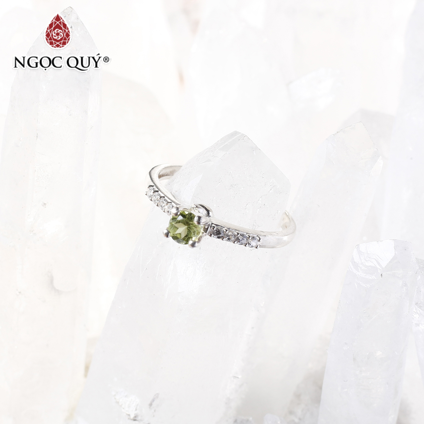 Nhẫn bạc nữ đá thiên nhiên - Ngọc Quý Gemstones