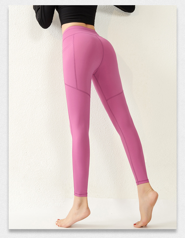 Quần Thể Thao Gym Yoga Nữ Tôn Dáng Mông Đào Lưng Cao Co Giãn THoải Mái ,  Có Túi Hông Tiện Lợi Cleacco , đủ size  - Hàng Chính Hãng BORO SPORT