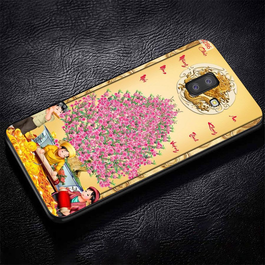 Ốp lưng điện thoại Samsung Galaxy J4 - Tranh Mai Đào MS MDAO031