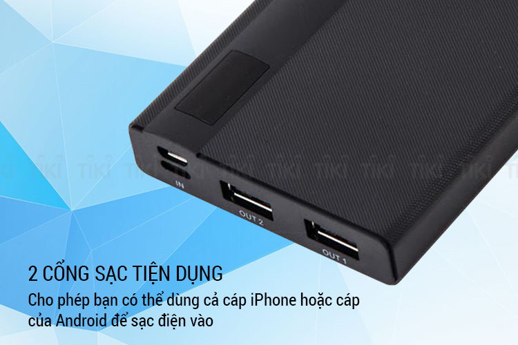 Pin sạc dự phòng 10000mAh Remax RPP-53 Đen - Hàng chính hãng