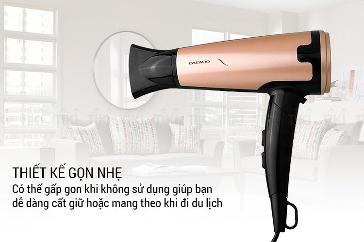 Máy sấy tóc Daewoo QL-5923 (1800W) - Hàng chính hãng