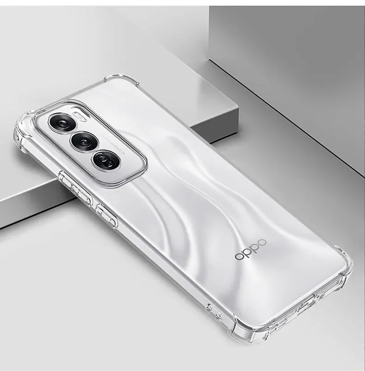 Ốp lưng dành cho OPPO Reno 12 5G dẻo trong chống sốc bảo vệ camera - Hàng chính hãng