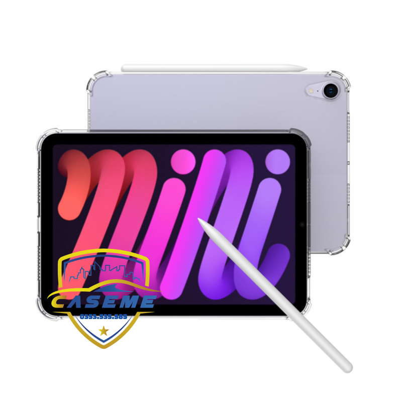 Ốp lưng dẻo trong suốt dành cho iPad Mini 6, Mini 7 chống sốc 4 góc – TPU mềm bảo vệ máy toàn diện