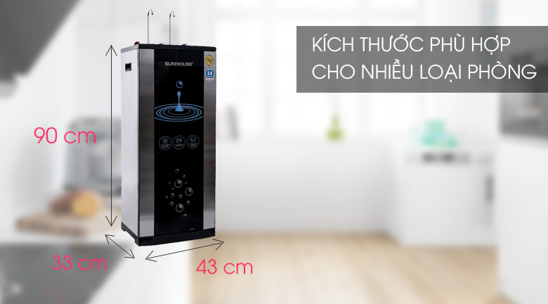 Máy Lọc Nước Tích Hợp Nóng Lạnh 10 Lõi Sunhouse SHR76210CK (10 lõi lọc)