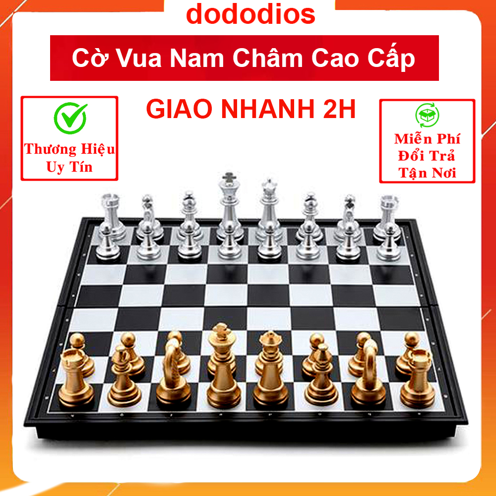 bộ cờ vua nam châm cao cấp chính hãng dododios - nhiều kích cỡ 1