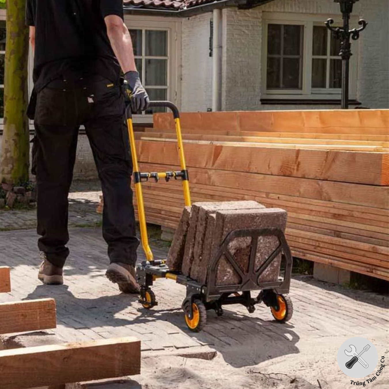 Xe đẩy hàng gấp gọn 2 - 4 bánh Stanley FT585