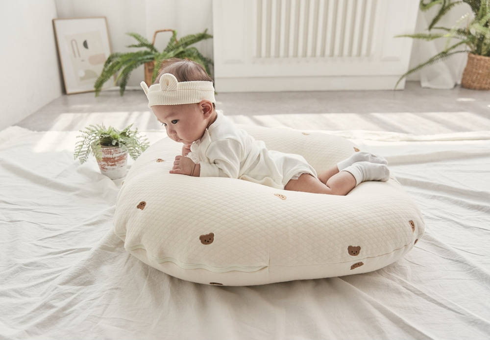 Gối chống trào ngược cho bé Rototo bebe cao cấp khắc phục tình trạng trào ngược dạ dày trẻ sơ sinh hiệu quả - Loại Cotton lụa mẫu mới nhất 5