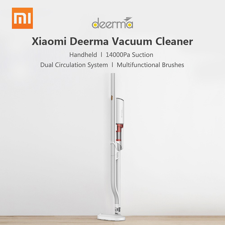 Xiaomi Deerma Vacuum Cleaner With Belt Handheld DX800S 14000pa Suction 600W Electric Wiper Floor Washers Wet Mopping White US Plug