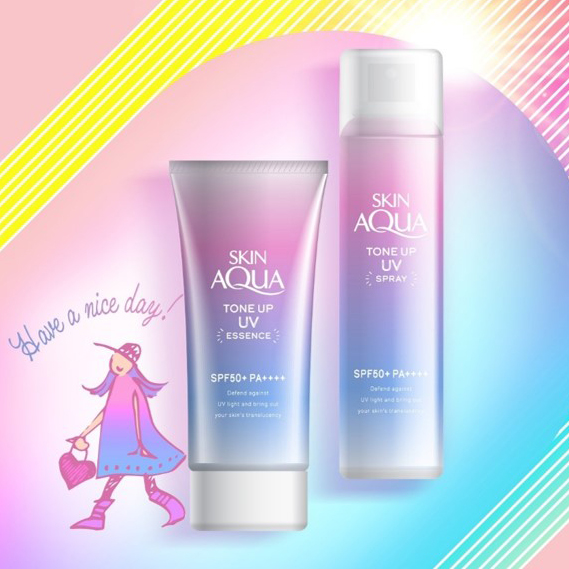 Xịt chống nắng dành cho da mặt và cơ thể Skin Aqua Tone Up UV Spray (70g)