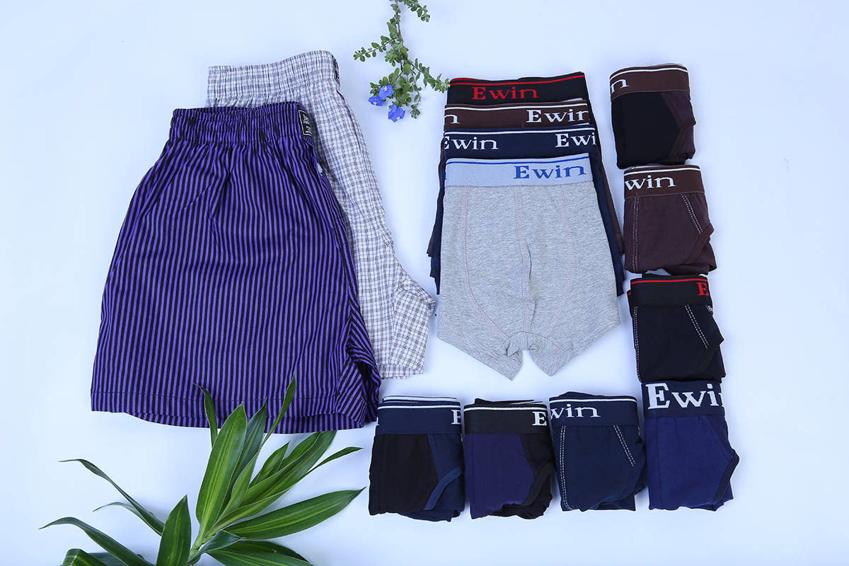 Combo Ewin EQ004: 6 Quần Lót Bikini + 4 Quần Boxer + 2 Quần Mặc Nhà Cho Nam