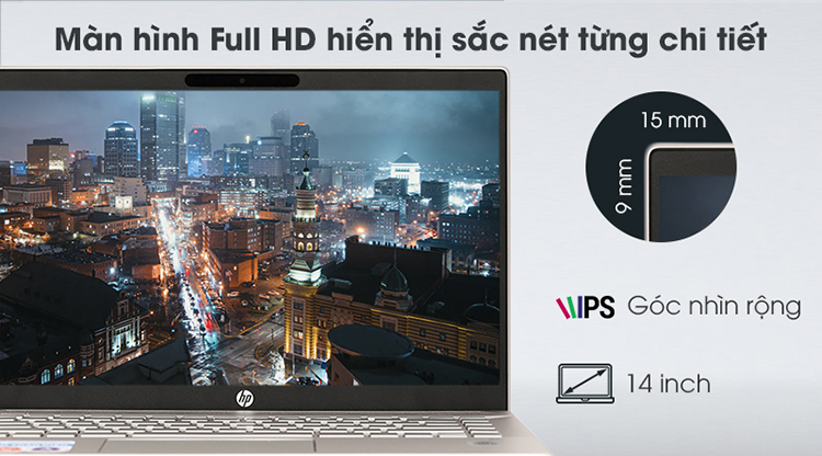 Laptop HP Pavilion 14-ce3014TU 8QP03PA (Core i3-1005G1/ 4GB DDR4/ 256 GB PCIe NVMe/ 14FHD/ Win10) - Hàng Chính Hãng