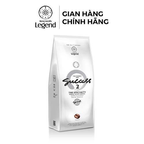 Cà Phê Hạt Mộc Trung Nguyên Legend Success 2 – Gói 1kg – Cà Phê Thể Chất Mạnh, Vị Cân Bằng
