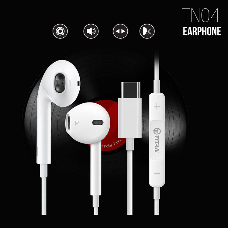 Tai Nghe Bluetooth TITAN TN04 (Trắng) - Hàng Chính Hãng