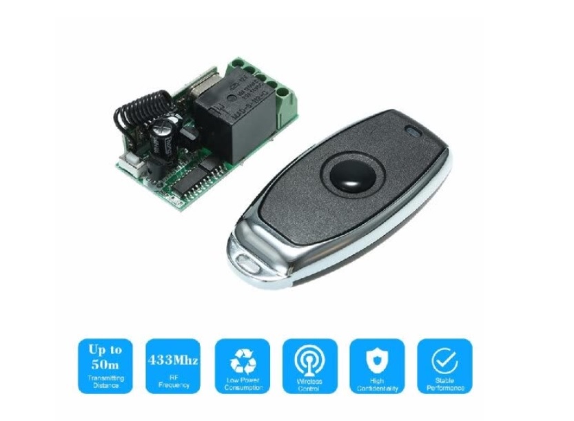 433Mhz DC 12V Universal RF Remote Control Switch Relay Receiver Module Mini 1CH Wireless Control Switch + 5PCS RF 433 Mhz Transmit 433Mhz DC 12V Universal RF Remote Control Switch Relay Receiver Module Mini 1CH Wireless Control Switch + 5PCS RF 433 Mhz Transmit