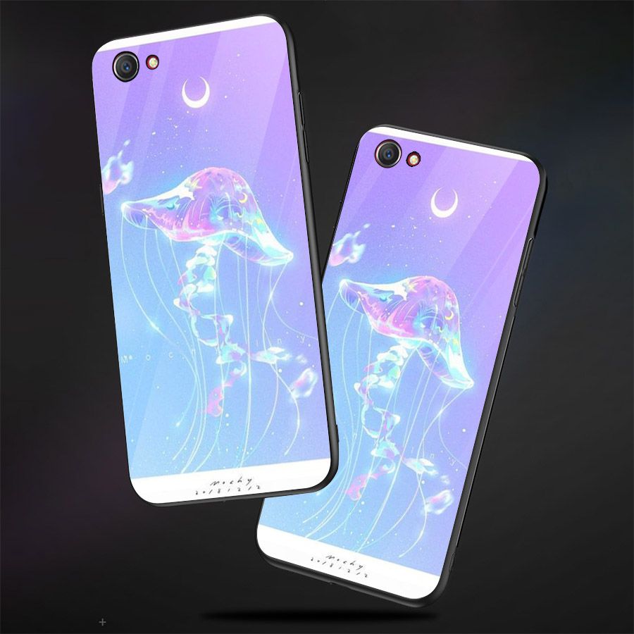Ốp điện thoại kính cường lực cho máy Oppo A79 - ánh trăng nghệ thuật MS TRANG014