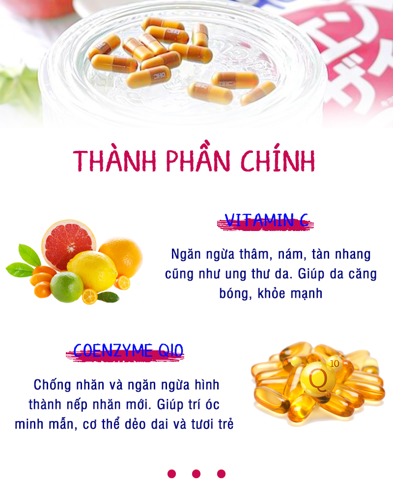 Viên uống chống lão hóa da DHC Nhật Bản Coenzyme Q10 thực phẩm chức năng bổ sung vitamin C làm đẹp da, hỗ trợ não bộ JN-DHC-COE 5