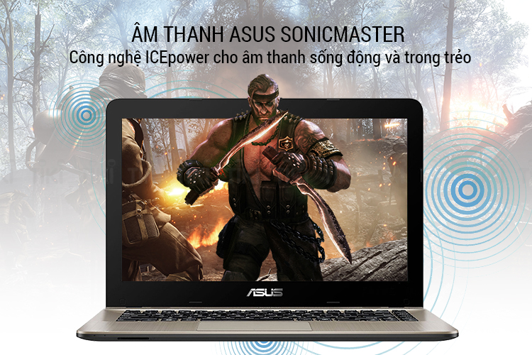 Laptop Asus X441UA-GA070 Core i3 - 7100U / Free DOS (14inch) – Hàng Chính Hãng