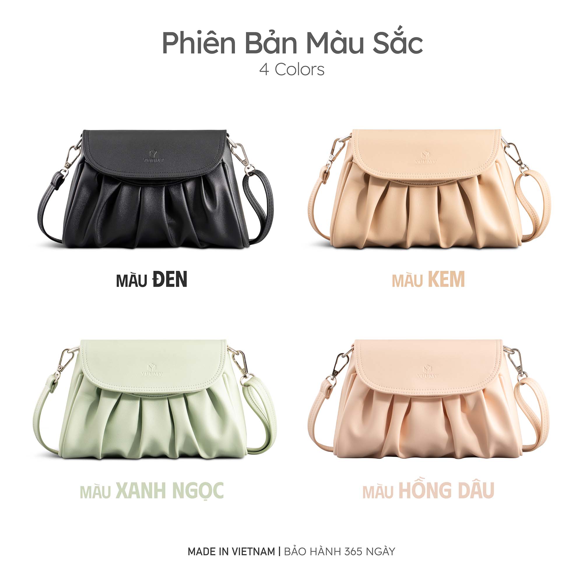 Túi Yuumy ( Thời trang nữ đi tiệc size 22 - Túi đeo chéo da YN284 )