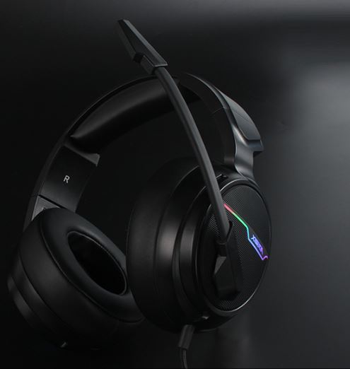 Siberia (XIBERIA) V20 computer headset gaming headset headset eating chicken headphones headset with wheat cable lighting subwoofer 7.1 channel black