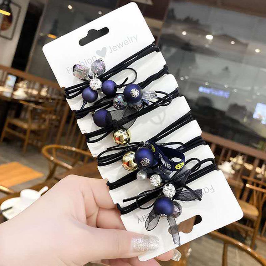 Dây buộc tóc nữ Ocean [Set 6 dây] NASI dễ thương phong cách hàn quốc thun cột tóc nữ co giãn tốt phụ kiện tóc
