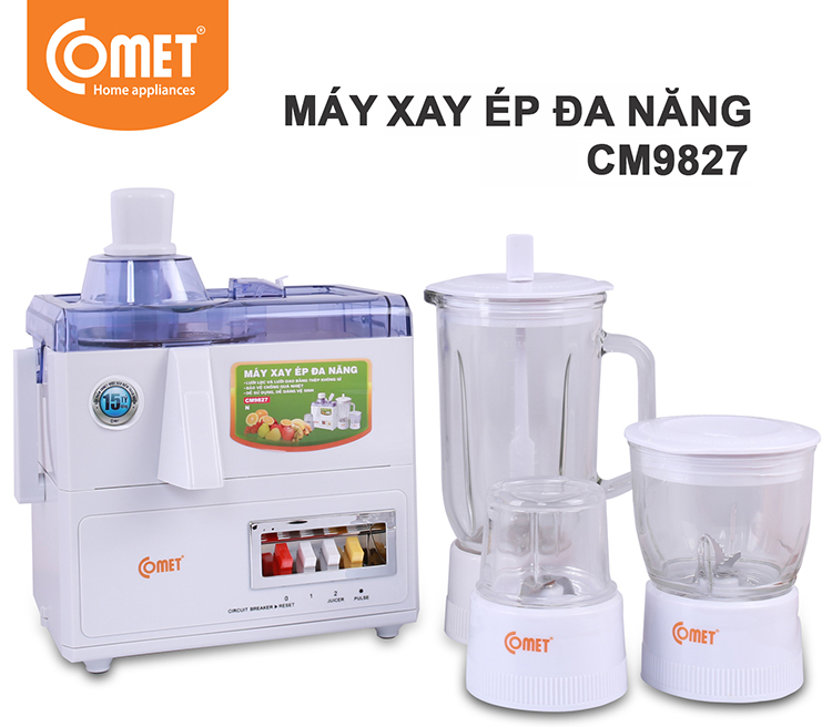 Máy Xay Ép Đa Năng Comet CM9827 - Hàng Chính Hãng