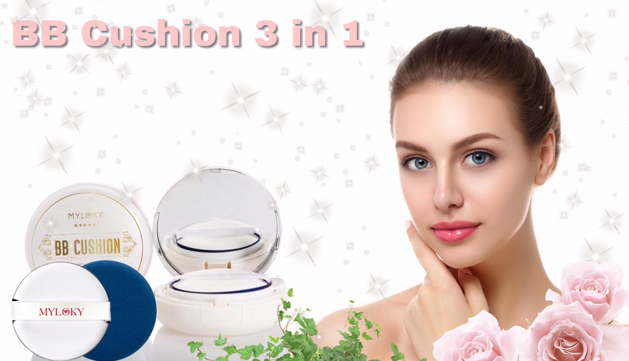 Phấn Nước 3 In 1 BB Cushion New Che Khuyết Điểm, Dưỡng Trắng, Chống Nắng