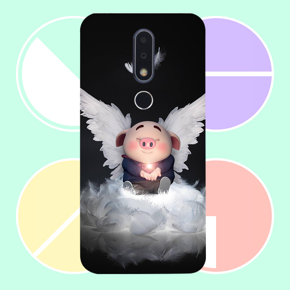 Ốp lưng cứng viền dẻo dành cho điện thoại Nokia 7 Plus - Heo Dễ Thương MS HDTDD052