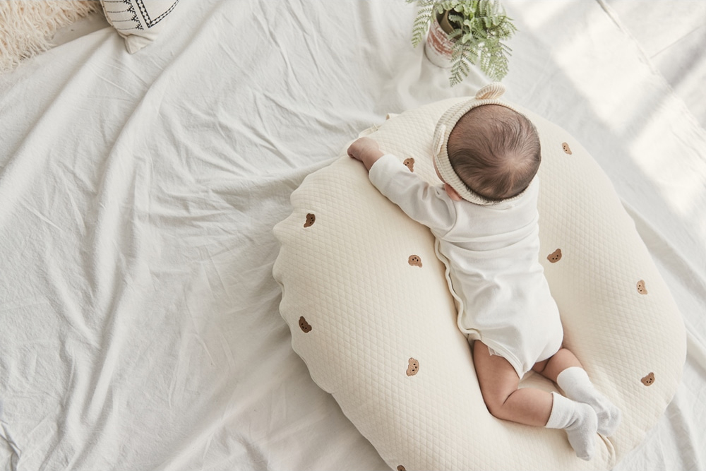 Gối chống trào ngược cho bé Rototo bebe cao cấp khắc phục tình trạng trào ngược dạ dày trẻ sơ sinh hiệu quả - Loại Cotton lụa mẫu mới nhất 4