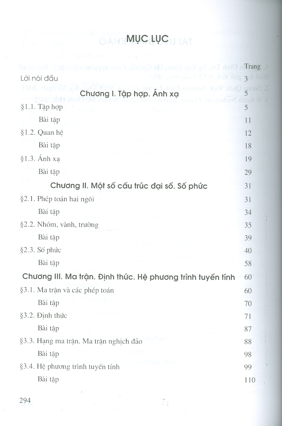 Toán Học Cao Cấp, Tập 1: Đại Số Và Hình Học Giải Tích (Tái bản lần thứ tư, năm 2024)- GS.TS. Nguyễn Đình Trí (Chủ biên), PGS. TS. Trần Việt Dũng, PGS. TS. Trần Xuân Hiển, PGS. TS. Nguyễn Xuân Hào