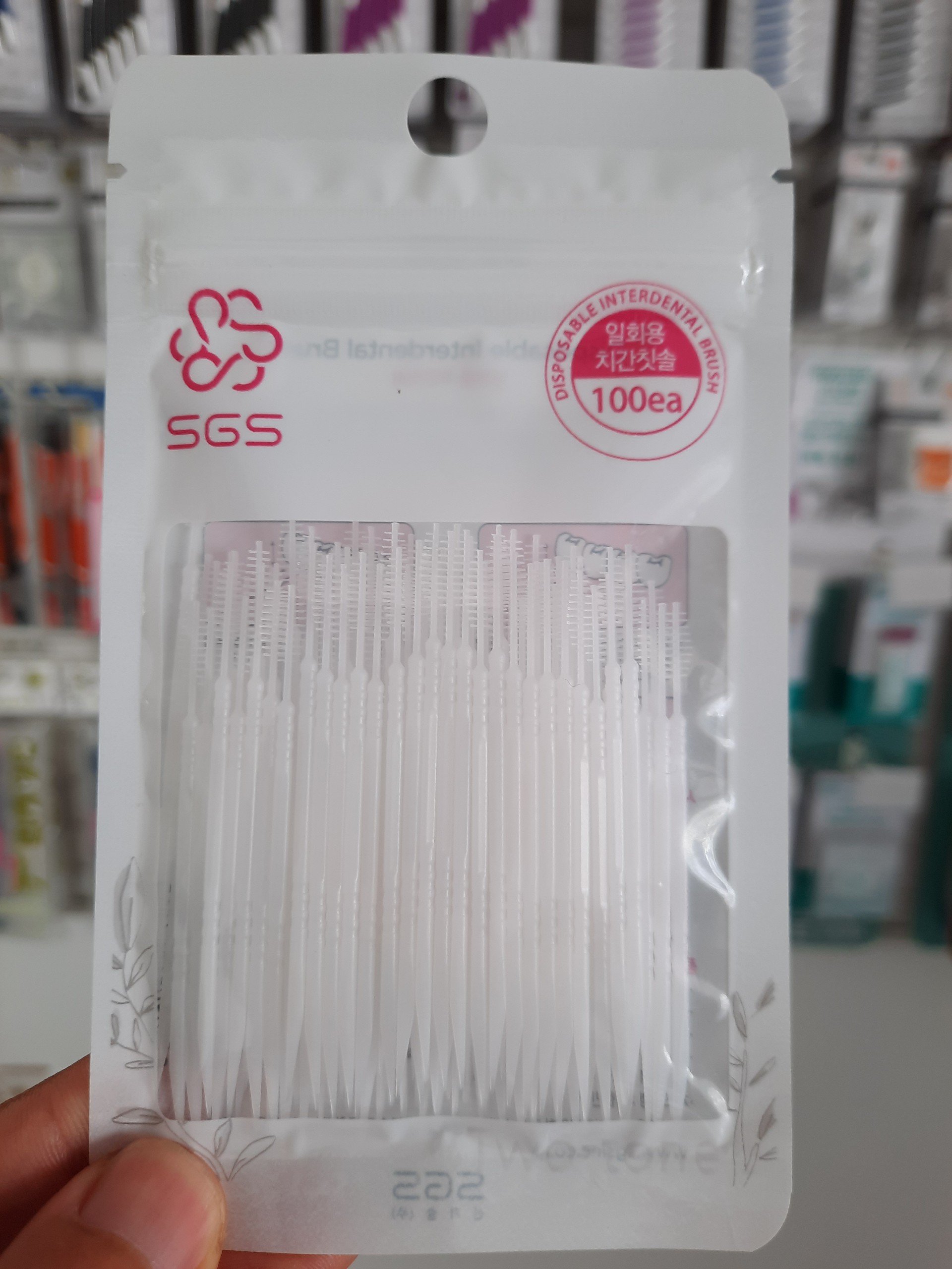 Tăm chải kẽ răng SGS 100 cái/túi nhập khẩu Hàn Quốc - Chỉ nha khoa | MuaDoTot.com Tăm Chải Kẽ Răng Sgs 100 Cái/Túi Nhập Khẩu Hàn Quốc - Chỉ Nha Khoa | Muadotot.Com
