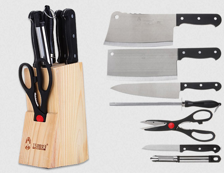 [Jingdong supermarket] clever daughter-in-law multi-purpose knife holder solid wood tool storage rack kitchen knife knife knife SMDZ-183