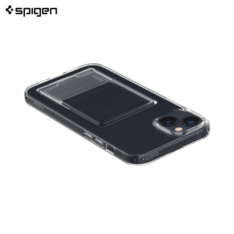 Ốp Lưng dành cho iPhone 14/14 Pro/14 Plus/14 Pro Max SPIGEN Crystal Slot Dual Crystal Clear - Hàng Chính Hãng