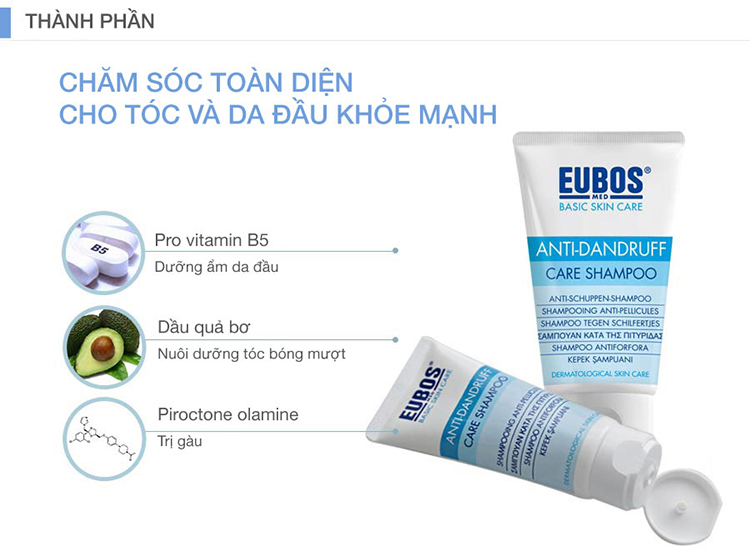 Dầu gội ngừa gàu EUBOS Anti-dandruff Care Shampoo 150ml