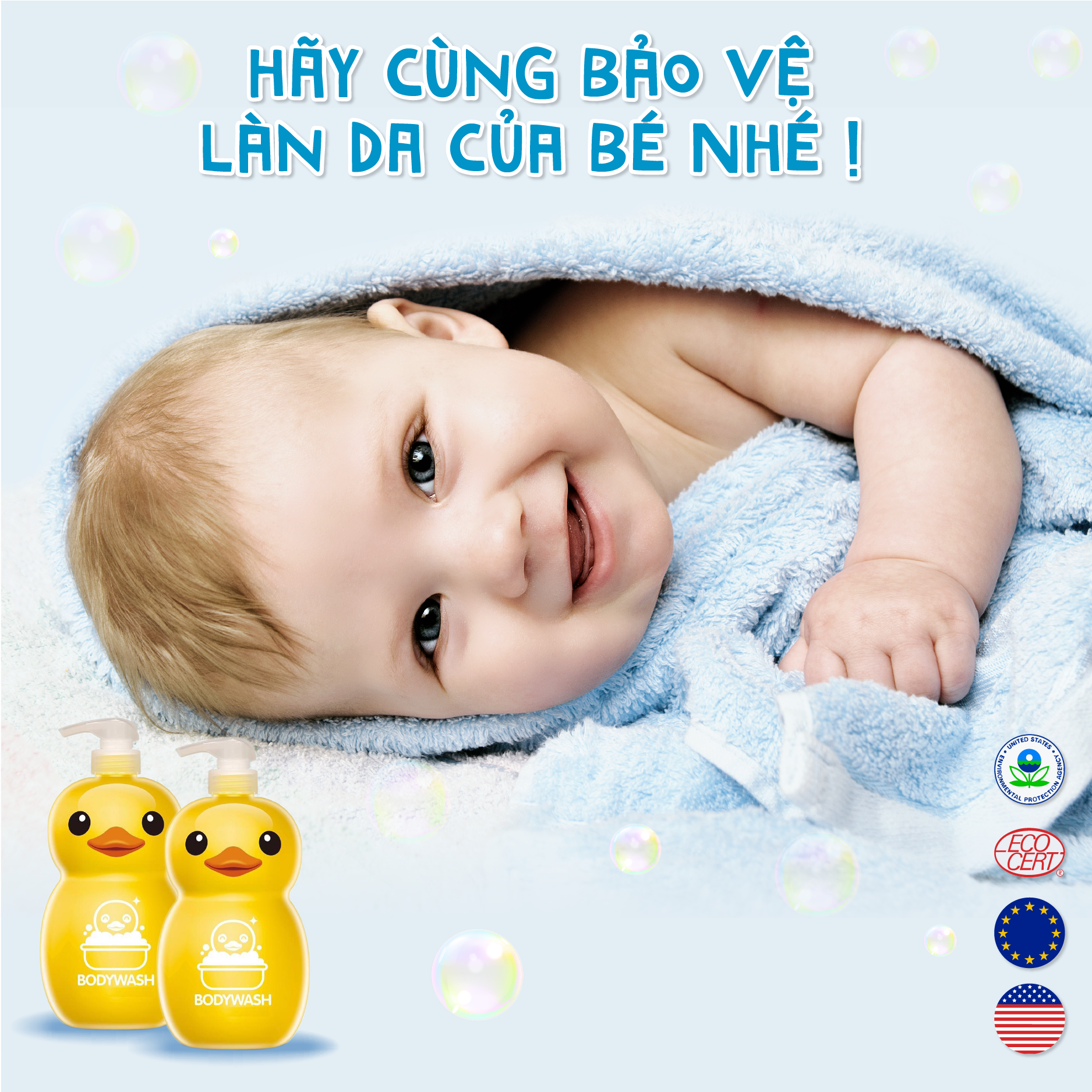 Sữa tắm DƯỠNG ẨM gia đình Rubber Duck 1000ml KHÁNG KHUẨN (DÙNG ĐƯỢC CHO TRẺ SƠ SINH) 8