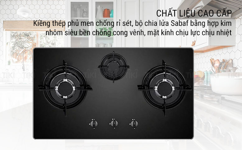 Bếp Gas Âm 3 Bếp Faber FB-3GS (75 cm) - Hàng Chính Hãng