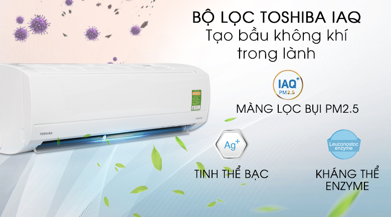 Máy Lạnh Inverter Toshiba RAS-H10KKCVG-V (1.0HP)