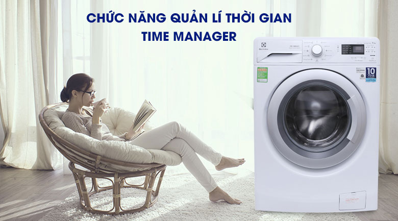 Máy Giặt Cửa Ngang Inverter Electrolux EWF12942 (9kg) - Trắng