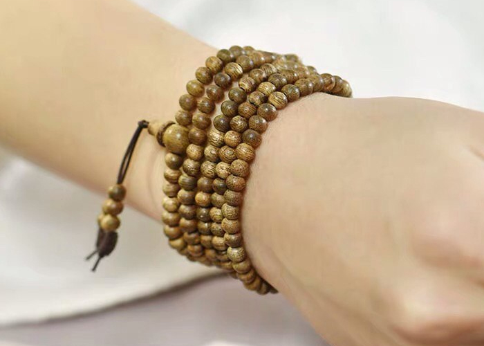 Vòng Tay Trầm Hương 108 Hạt (Nữ) | Trầm Tốc Lào Tự Nhiên 100%