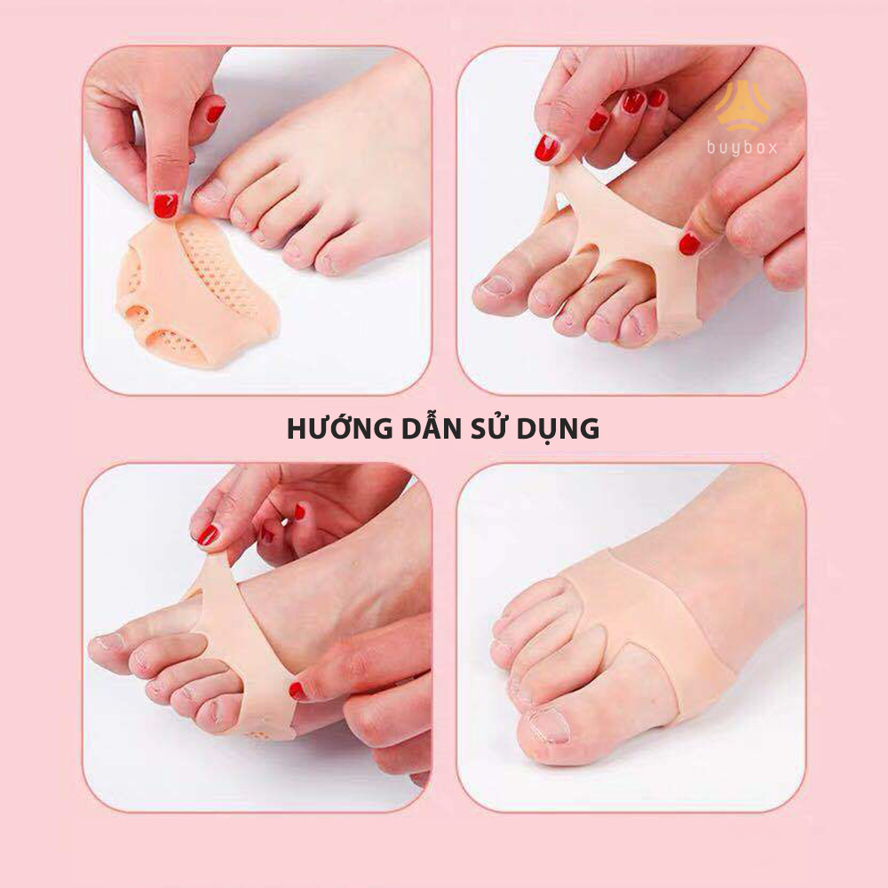 Vớ silicone tổ ong đệm êm lòng bàn chân phía trước - BBPK67